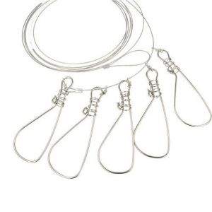 Кукан Kalipso металлический трос 4.5м 5крюков фотография