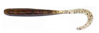 Bait Breath Fish Curly U30 2.5' 142 Green Pumpkin/Black 8шт Фотографія