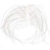 Бородки пера страуса белые Фотографія