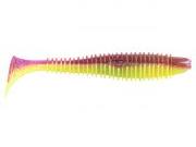 Силікон Angry Baits Fatik 3.8" Lox Chartreuse UV 4шт Фотографія