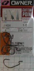 Офсетний гачок Owner 5140-1/0 6шт Фотографія