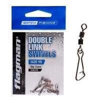 Вертлюг двойной с застежкой Flagman №12 6449-012 5шт фотография