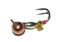 Мормышка Riga головастик с цепочкой 4.0*2.4мм медь 148042с фотография