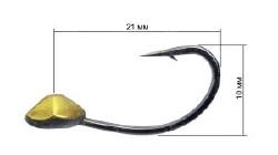 Летняя мормышка Yagan на Карпа №14 Золото фотография