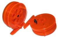 Катушка инерционная 75-ПК оранжевая фотография
