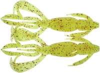 Силікон Keitech Crazy Flapper 3.6" PAL#01 Chartreuse Red flake 7шт Фотографія