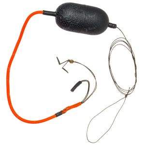 Оснастка для ловли сома с волосом 1 поплавок 10г Фотографія