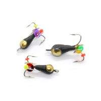 Мормишка Grifon Чортик 4крючка і коронка Фотографія