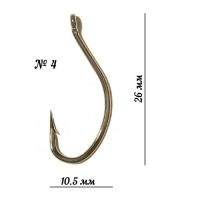 Крючки Fudo Carp BN 2401 №4 фотография