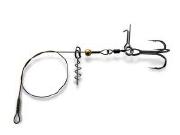 Оснастка для силикона Gurza Stinger Pike Rig ST36 BC №1 черный фотография