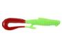 Силікон Angry Baits Mad Worm 3.5" Acid Green Red Tail UV 6шт Фотографія