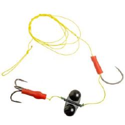 Оснастка для ловли сома Профи Квок Трофей с погремушкой (тройник+одинарный) фотография