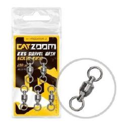 Вертлюг сомовий Catzoom black nickel №8 250lb 38мм 5шт CZ2940 Фотографія