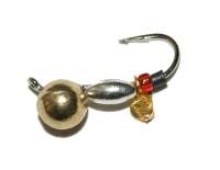 Мормышка Riga головастик с цепочкой 4.0*2.4мм золото 148042с  фотография