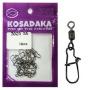 Вертлюжок с застежкой Kosadaka Impressed Rolling swivel nice snap 3023-14 10шт фотография