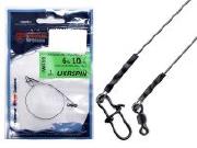 Поводок Ukrspin Orange Spinning Титановый 20см 9кг 1шт фотография