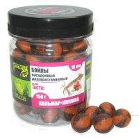 Бойлы Grandcarp долгорастворимые 150г 16мм Кальмар клюква фотография