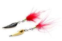 Блесна отвесная РЛ тройник с красной мухой 2627 G-B фотография