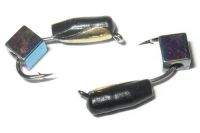 Мормишка Grifon Гвоздик кубик-хамелеон 2.5 мм Золота коронка Фотографія