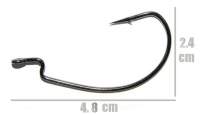 Крючки офсетные Crazy Fish Big Game Offset Hook №3/0 фотография