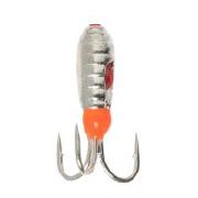 Мормышка Fishing ROI Чертик с отверствием 3.0мм серебро фотография