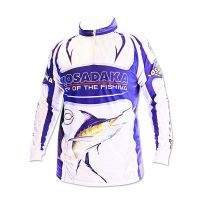 Футболка Kosadaka Sunblock біло-синя Marlin M Фотографія