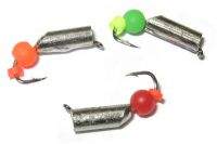 Мормишка Улов Стовпчик 2.5 мм нікель з неоновою бусиною 551 Фотографія