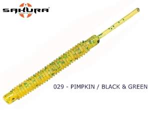 Sakura A.J. Stick 1.75" 12шт #029 Glow Pumkin w/BLK GRN фотография