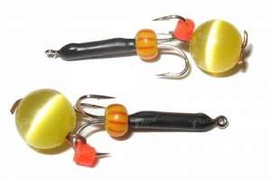 Мормышка черт с кошачим глазом 8мм МВ37 фотография