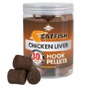 Пеллетс на сома Dynamite Catfish 30mm Chicken Liver Hook Pellets DY809 Фотографія