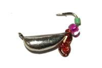 Мормышка Riga банан рижский с цепочкой 3.0мм серебро 125030с фотография