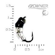 Мухо-мормишка ЧС S 0.25г №14 Головка латунь нікель Опариш Фотографія