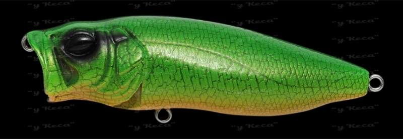 Воблер Megabass Pop Max F Green Rat Snake 78mm 13.8 g Фотографія