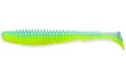 Силикон Fishup U-Shad 4.0" 206 - Sky-Chartreuse 8шт фотография