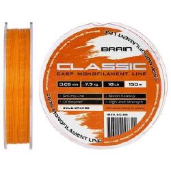 Леска Brain Classic Carp Line 150m orange фотография