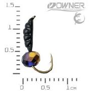 Мормишка ЧС Креветка XS 0.33г №14 Кулька гранована Ультрамарин-Золото Фотографія