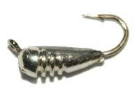 Мормишка Riga банан з насічками 2.5 мм срібло 124025 Фотографія