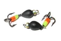 Мормышка Мир Вольфрама Дьявол 4.0 подвесной тройник МВ608 фотография