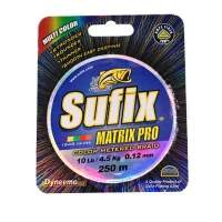 Шнур Sufix Matrix Pro 250м 0.20мм 25Lb Multi Color фотография