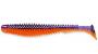 Силикон Fishup U-Shad 4.0" 207 - Dark Violet-Orange 8шт фотография