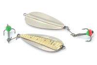 Блешня прямовисна РВС 2-х стороння Кюве 4г золото-срібло Фотографія