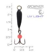 Мормишка ЧС Диявол чорний 1.3г №18 кулька червона Фотографія