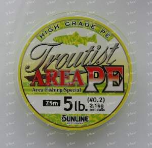 Шнур Sunline Troutist Area 0.2 5lb 75m фотография