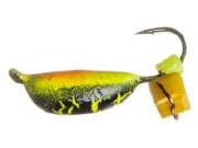 Мормишка ПМ Банан 3.0mm 0.73g Мат тайгер+кубик сирний Фотографія