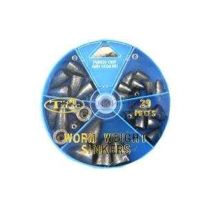 Набір вантажів Takamiya Worm Weight Sinkers TG-520 29шт Фотографія