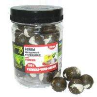 Бойлы Grandcarp растворимые 200г 20мм Ракушка чили ананас фотография