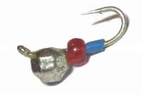 Мормышка шарик с бисером 2630-S серебро фотография