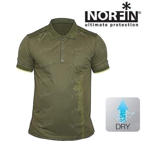 Футболка Norfin Polo 671102-M Green Фотографія