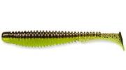 Силикон Fishup U-Shad 3.5" 203-Green Pumpkin-Flo Chartreuse 8шт фотография