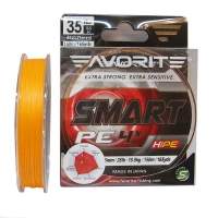 Шнур Favorite Smart PE 4x #1.2/0.187мм 6.8кг оранж.  фотография
